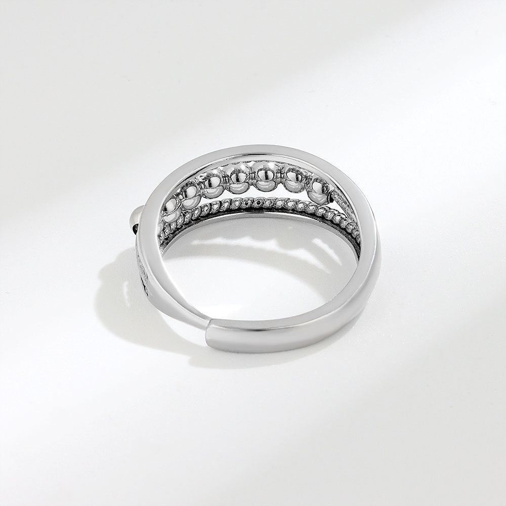 Polka Dot Bead Rotatable Ring for Women