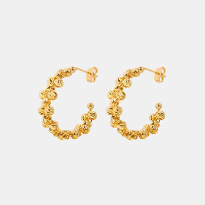 copper C-Hoop Earrings