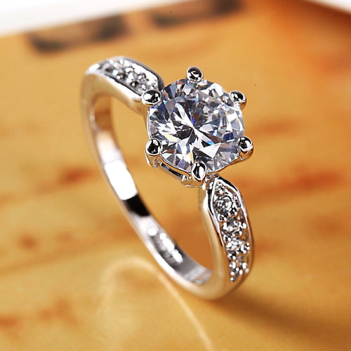 Elegant and luxurious wedding ring, women's Korean style