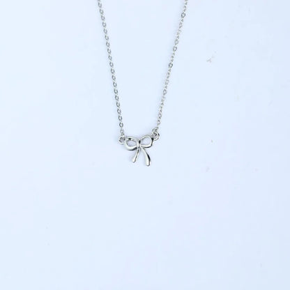 18K Gold-Plated Bow Necklace