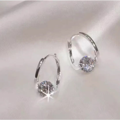 Zircon Circle Luxury Korean-style Earrings