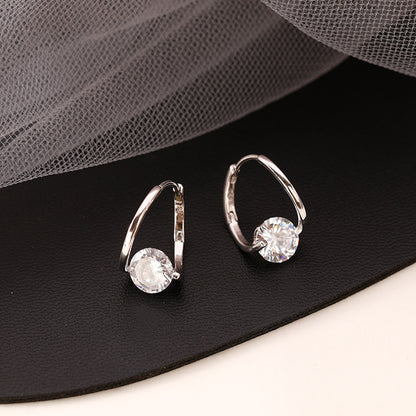 Zircon Circle Luxury Korean-style Earrings
