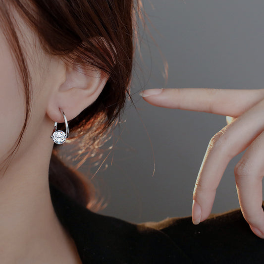 Zircon Circle Luxury Korean-style Earrings
